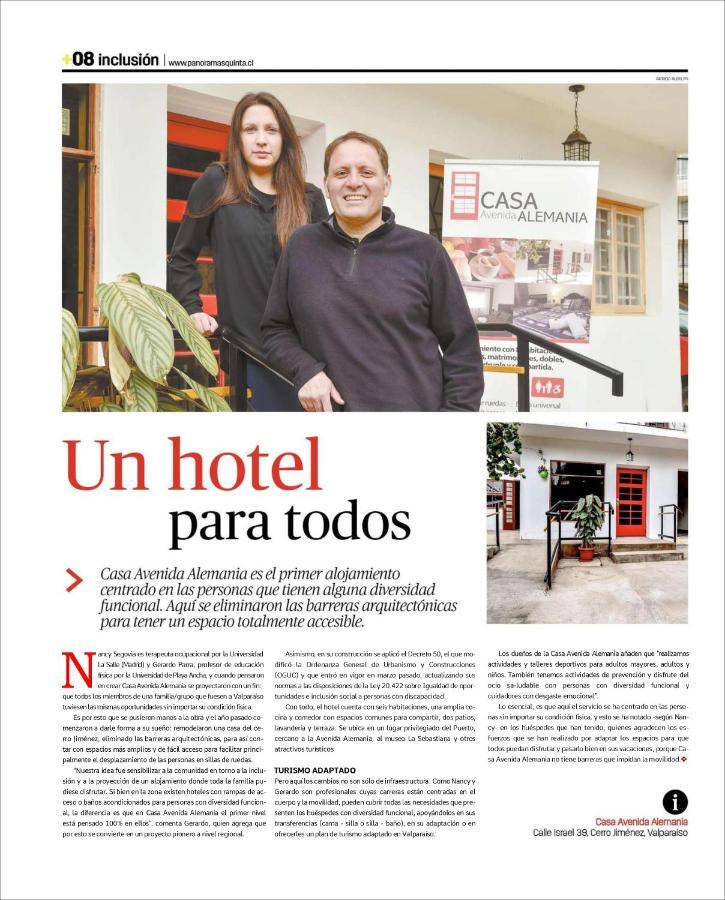 Hotel Casa Avenida Alemania Valparaíso Exteriér fotografie